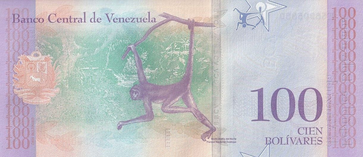 Venezuela 100 Bolivares 2018 P 106 UNC