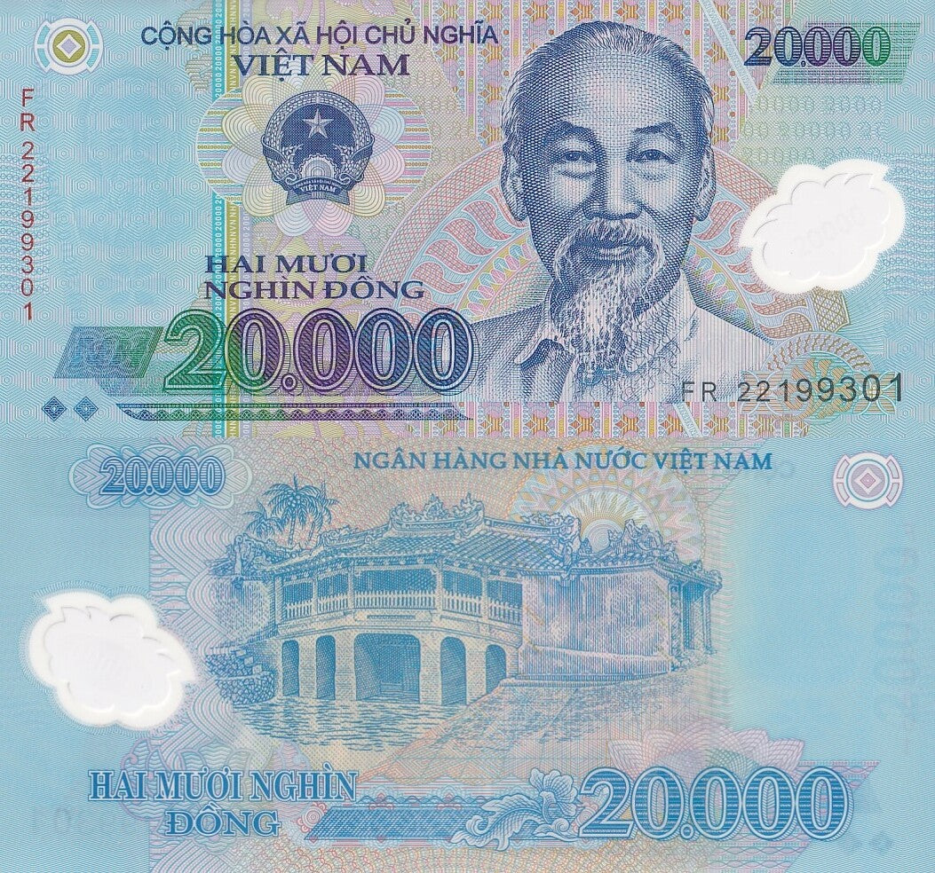 Viet Nam Vietnam 20000 Dong 2022 P 120 Polymer UNC