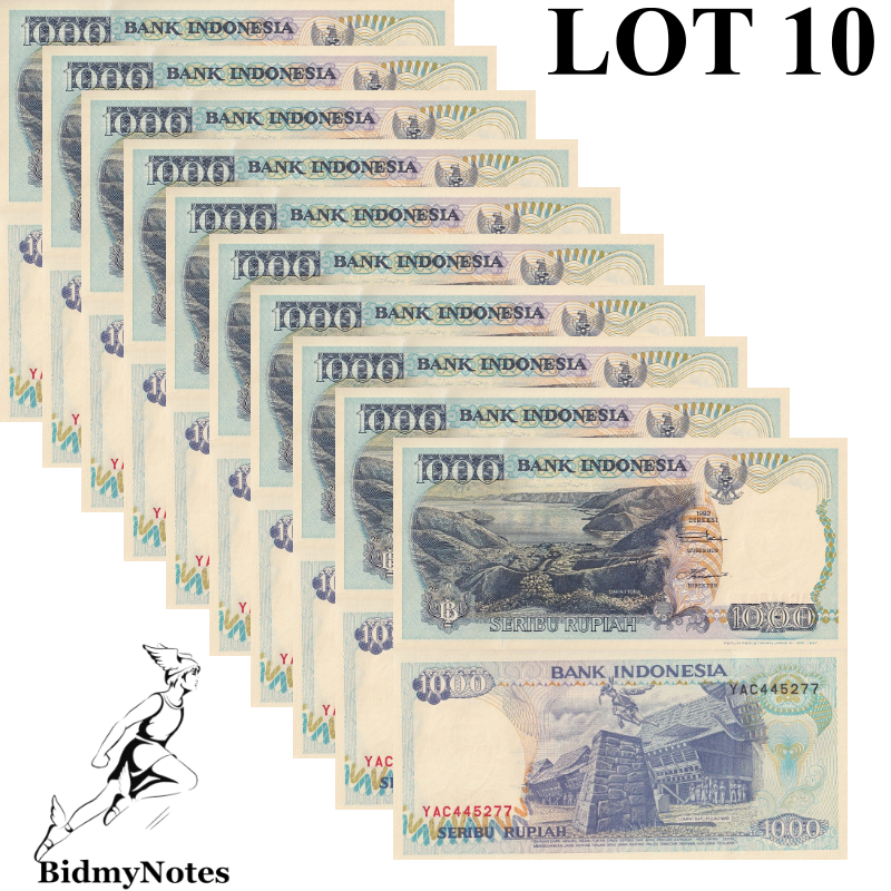 Indonesia 1000 Rupiah 1992/1997 P 129f UNC 1/10 pcs LOT 10 pcs