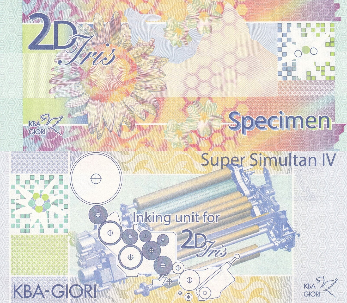 KBA Giori Super Simultan IV 2D-Iris Specimen Small size