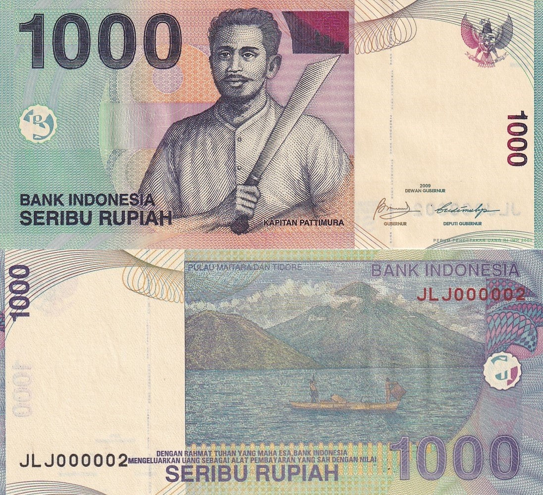 Indonesia 1000 Rupiah P 141 Random yaers UNC