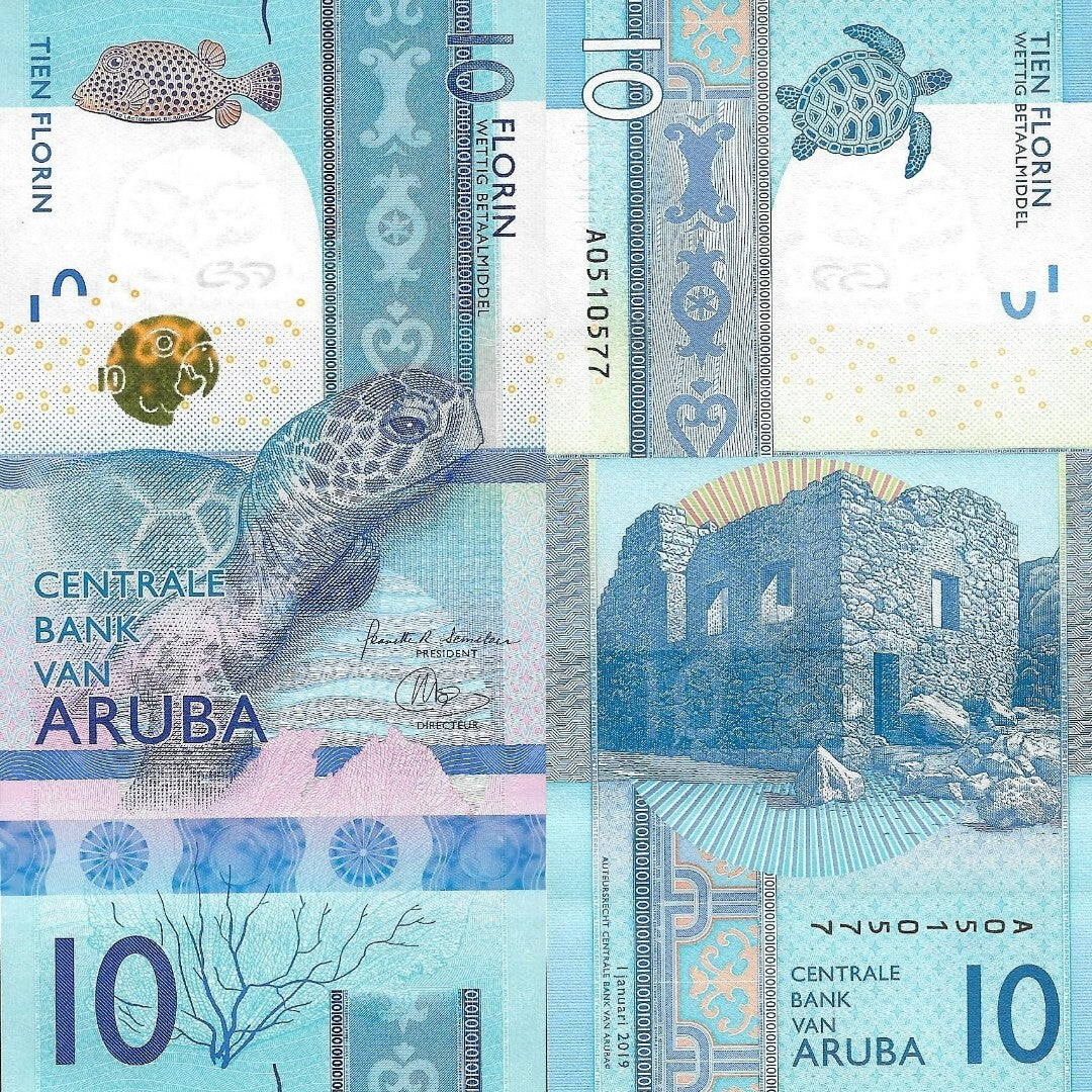 Aruba 10 Florin 2019 P 21 UNC