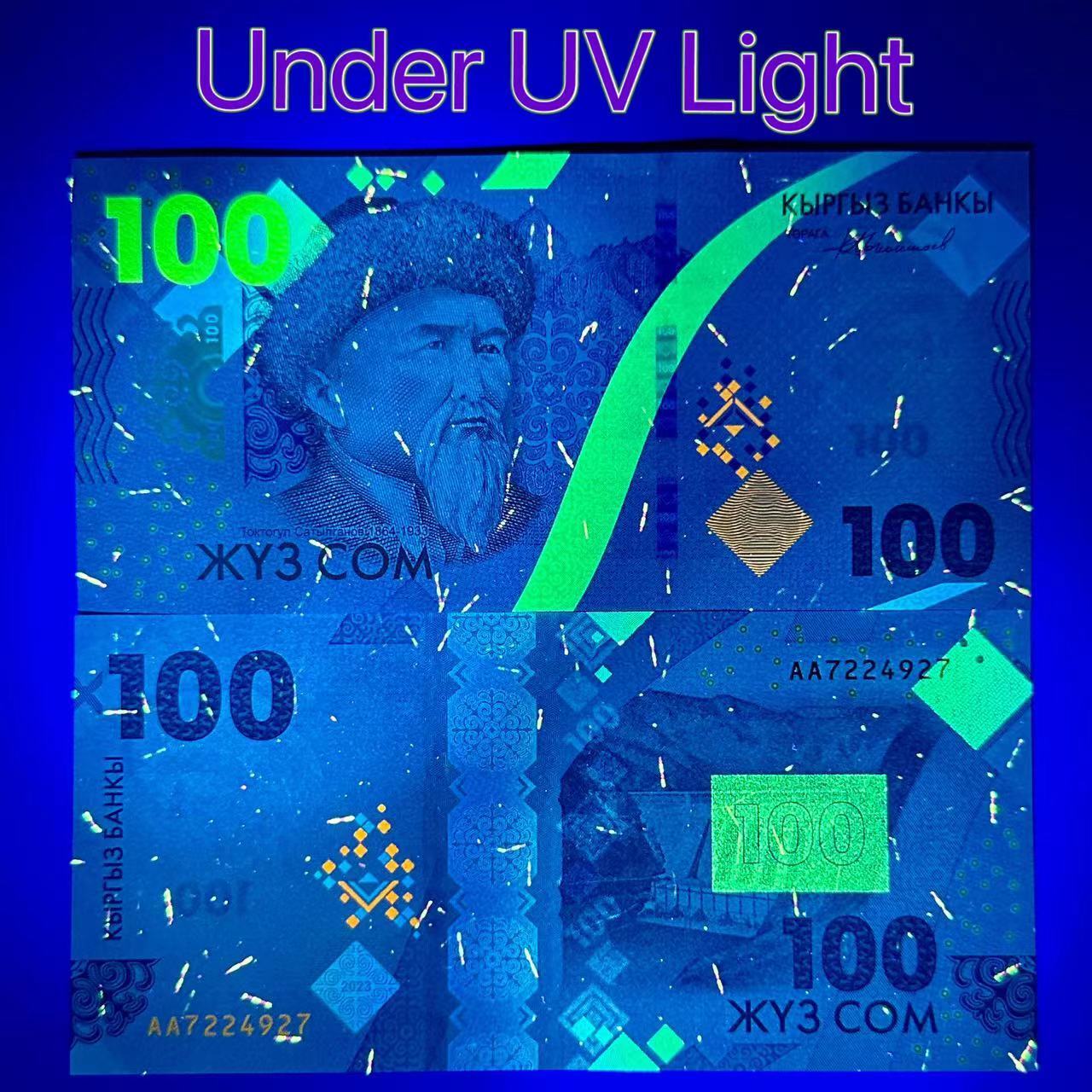 Kyrgyzstan 20 50 100 Som 2023 2024 P New Design issue UNC Set 3 pcs LOT 10