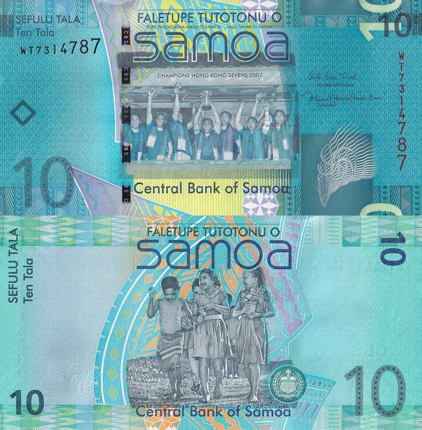 Samoa 10 Tala 2017 P 39b UNC