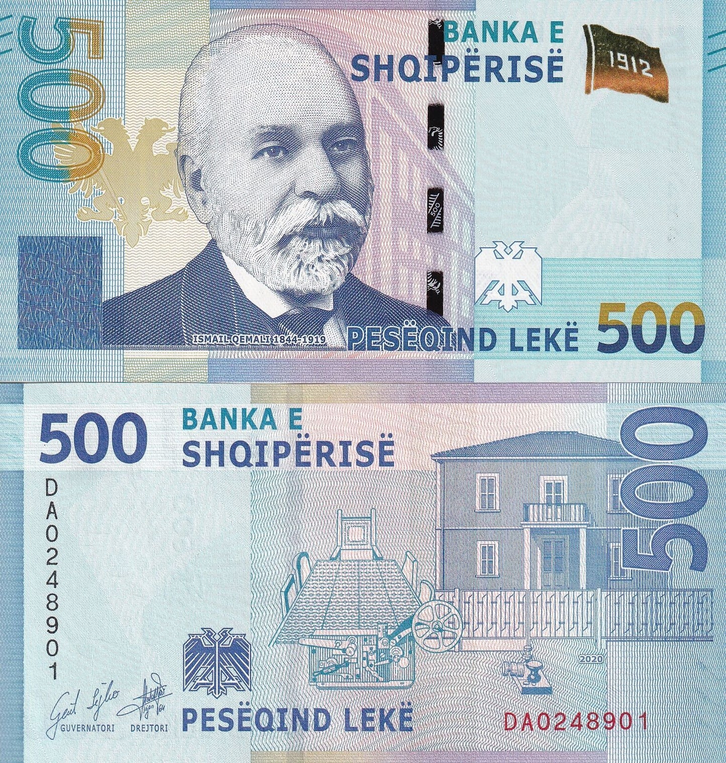 Albania 500 Leke 2020 P 77 UNC