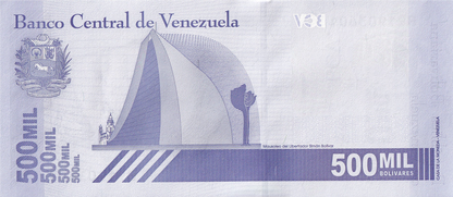 Venezuela 500000 Bolivares 2020/2021 P 113 UNC