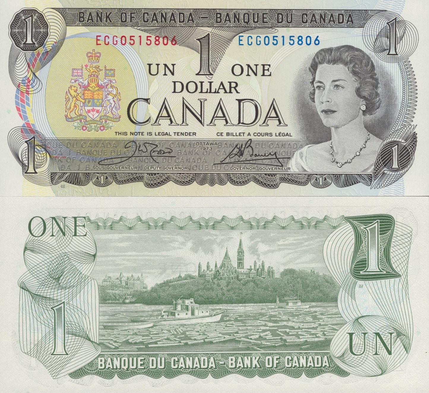 Canada 1 Dollar 1973 P 85c UNC
