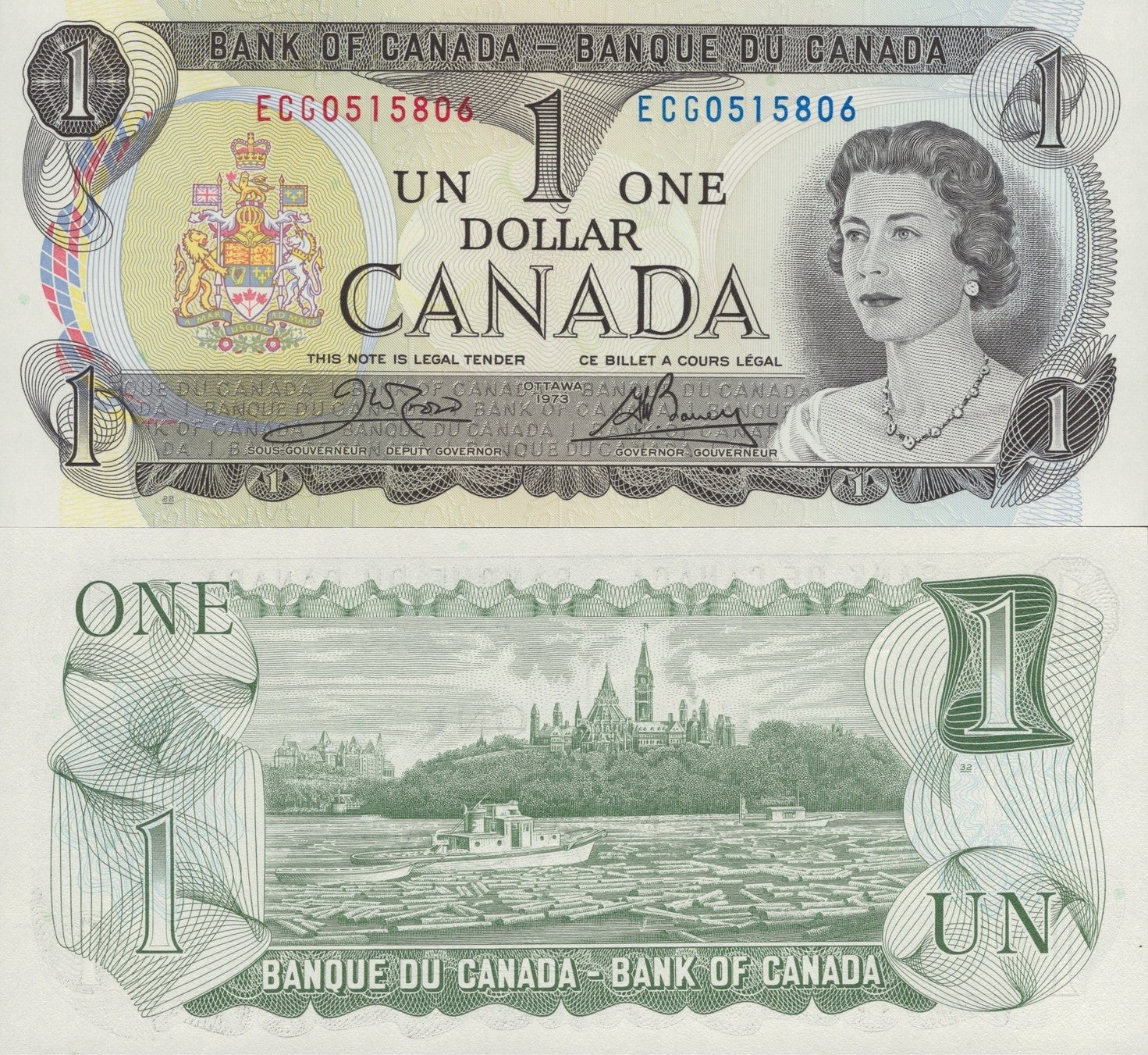 Canada 1 Dollar 1973 P 85c UNC