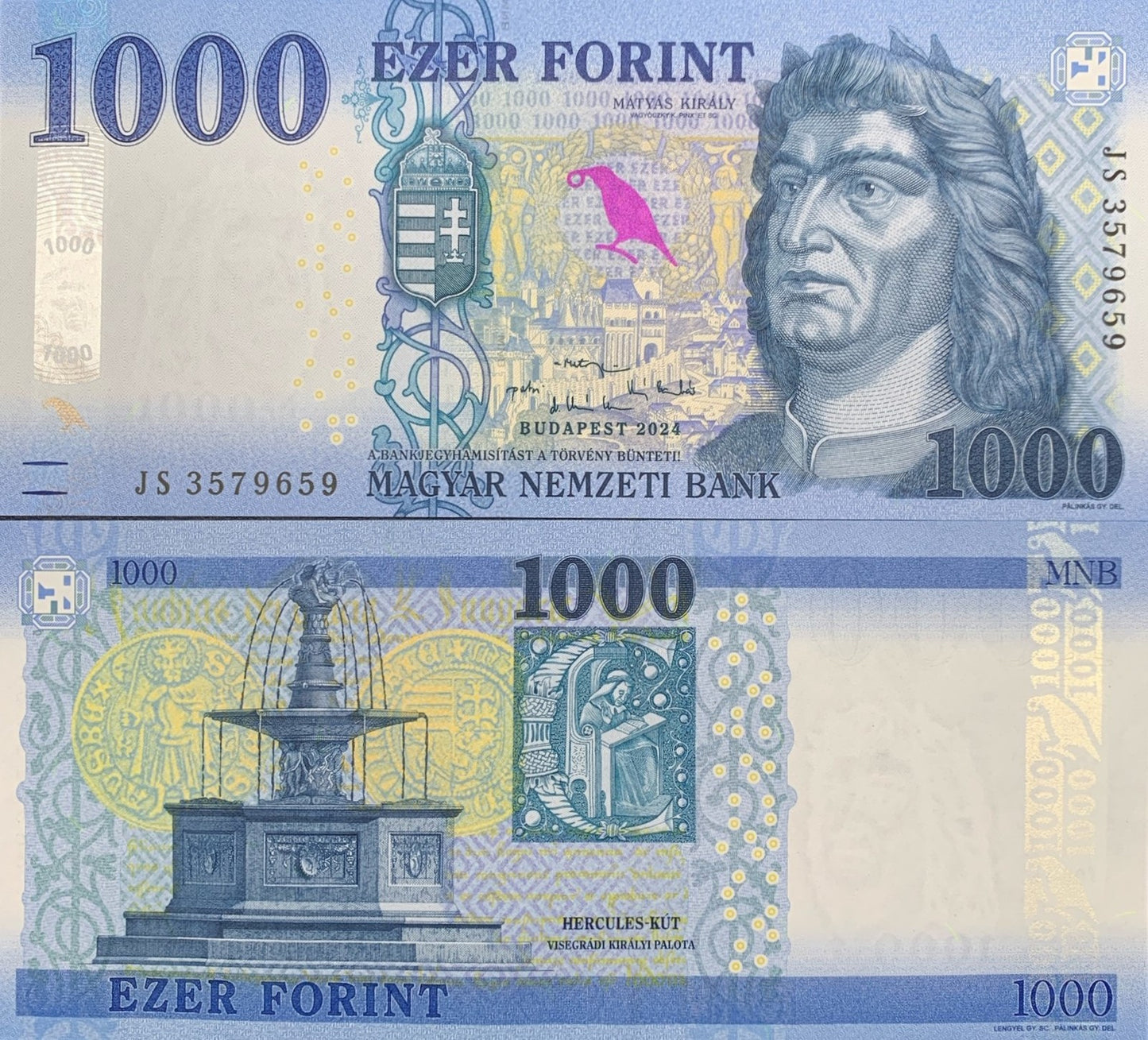 Hungary 1000 Forint 2024 P 203 New Design UNC
