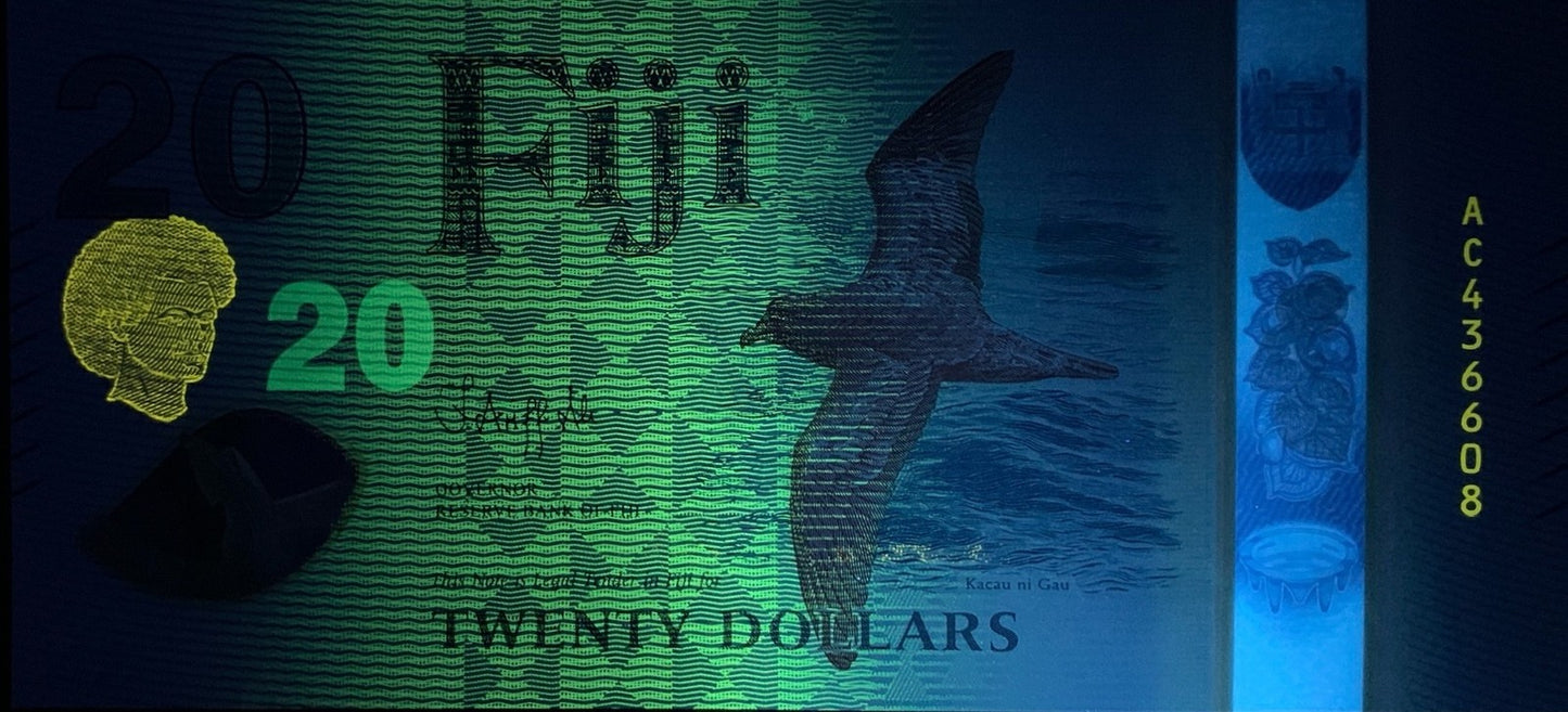 Fiji 20 Dollars 2026 P New Design Polymer UNC