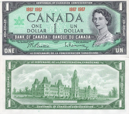 Canada 1 Dollar 1967 P 84a UNC Commemorative