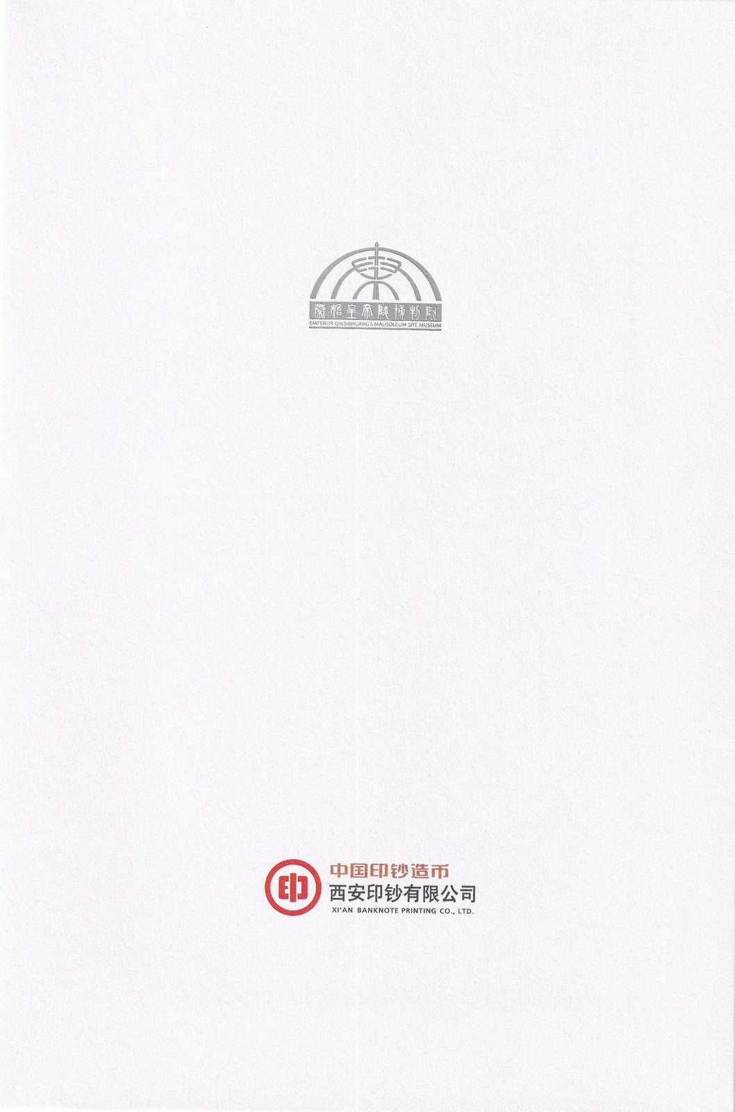 China 2019 40th Emperor Qinshihuang's Terracotta Army COMM. Souvenir UNC W/F