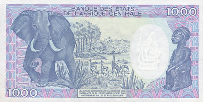 Congo 100 Francs 1992 P 11 UNC MINOR FOXING