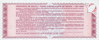 Argentina 1 Austrak 1987 P S2612e UNC