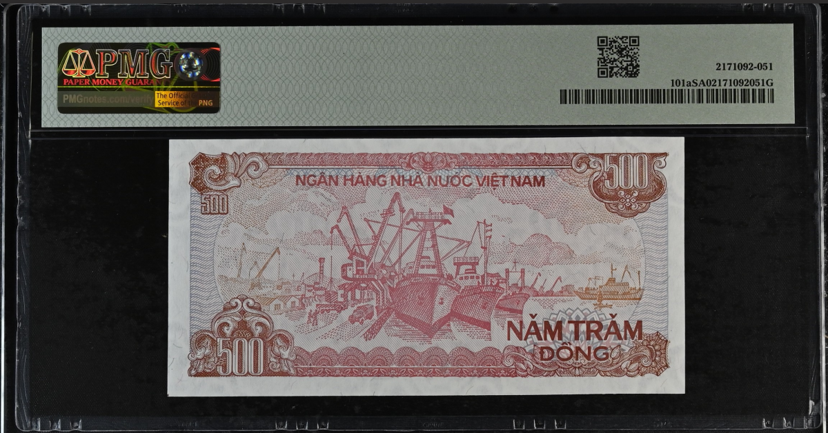 Viet Nam 500 Dong 1988 ND(1989) P 101a PMG HKCS I Oct 2023