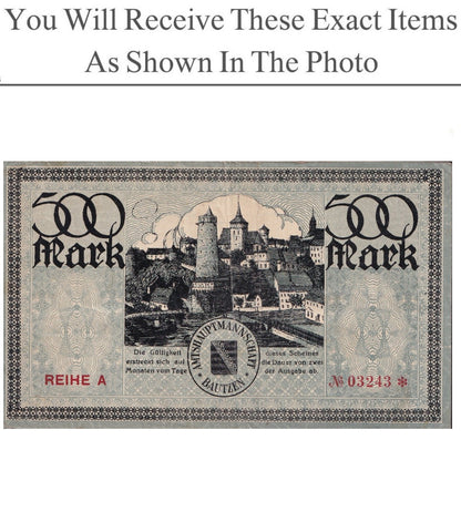 Germany Notgeld BAUTZEN 500 Mark 1922
