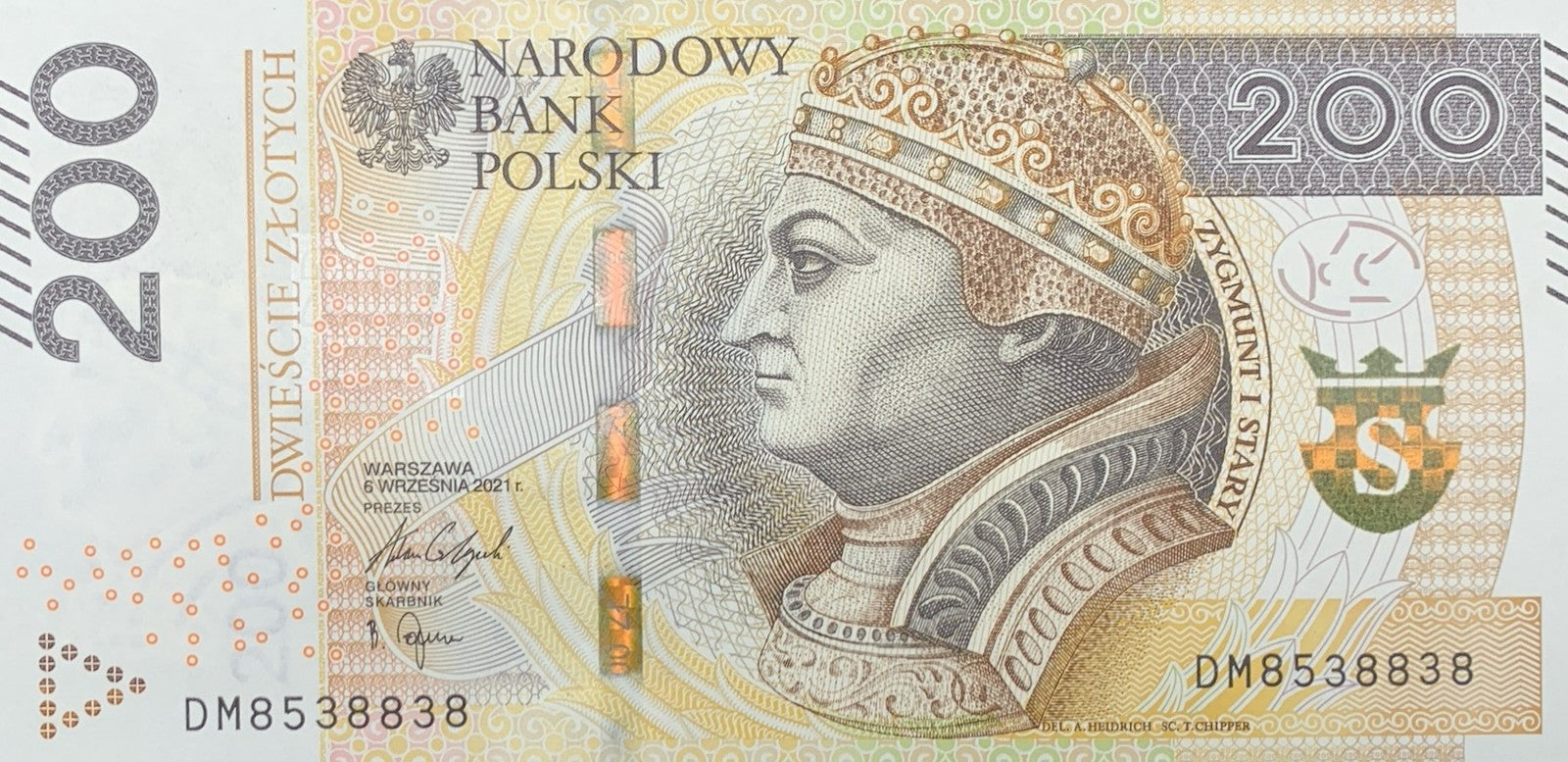 Poland 200 Zlotych 2021 P 189 UNC