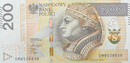 Poland 200 Zlotych 2021 P 189 UNC