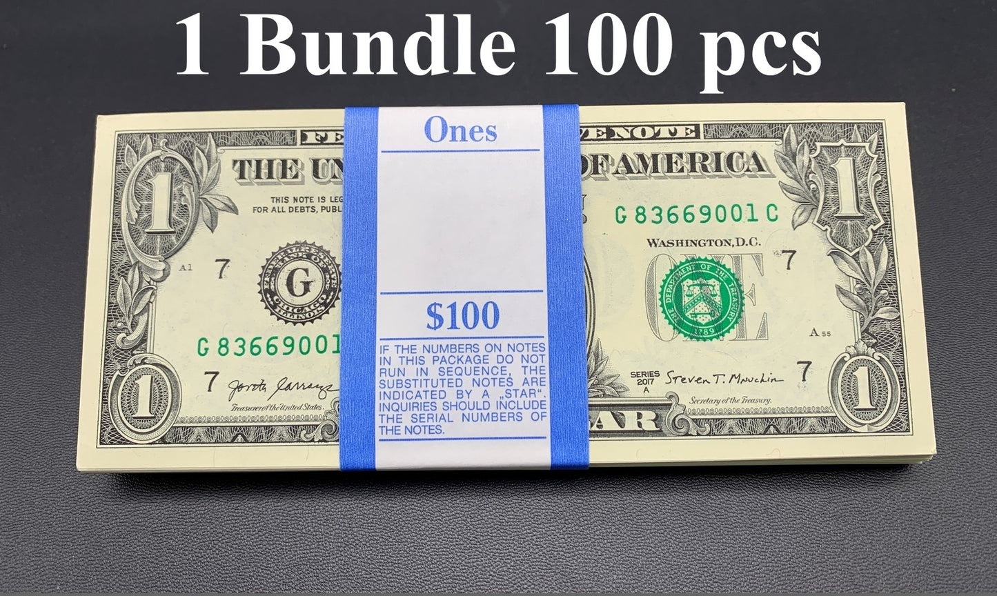 United States USA 1 Dollar 2017A P 544 ''G'' Chicago UNC 1 Bundle Lot 100 pcs