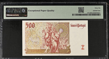 Portugal Banco de Portugal 500 Escudos 2000 P 187c UNC PMG 66 EPQ