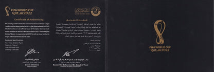 Qatar 22 Riyals 2022 P 39 Polymer World Cup UNC Commemorative With Folder