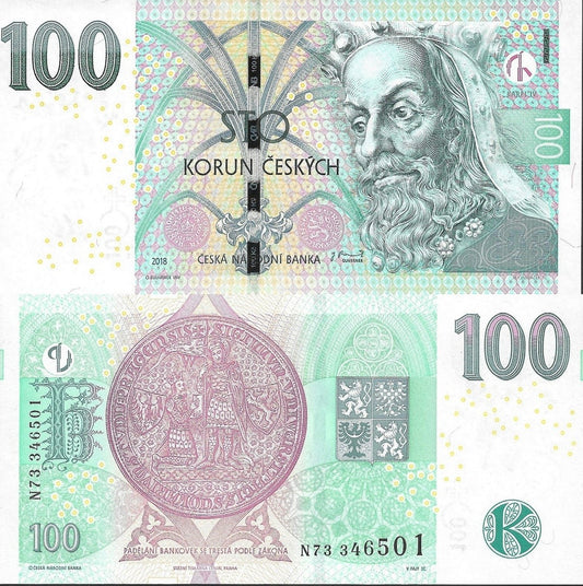 Czech Republic 100 Korun 2018 P 18 UNC