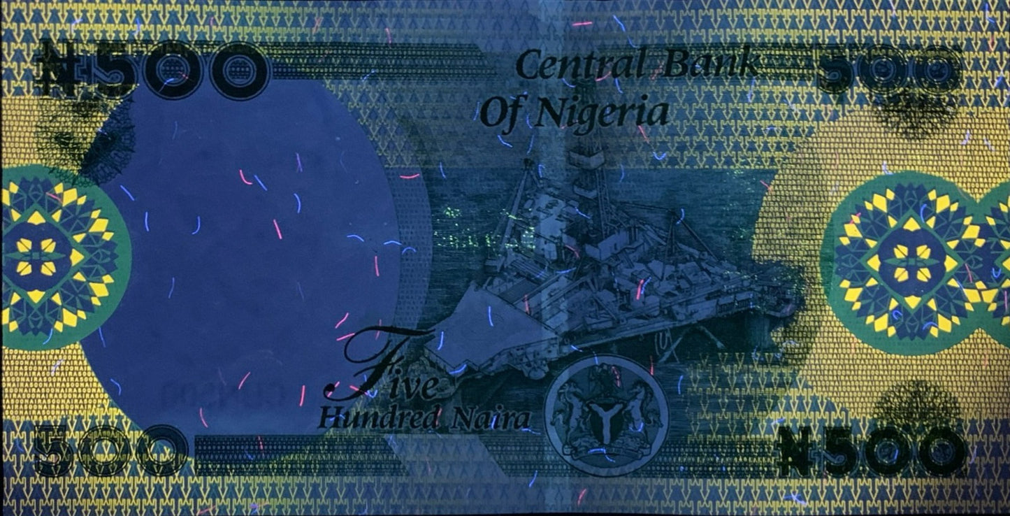 Nigeria 500 Naira 2023 P 48 UNC 1 Bundle 100 pcs