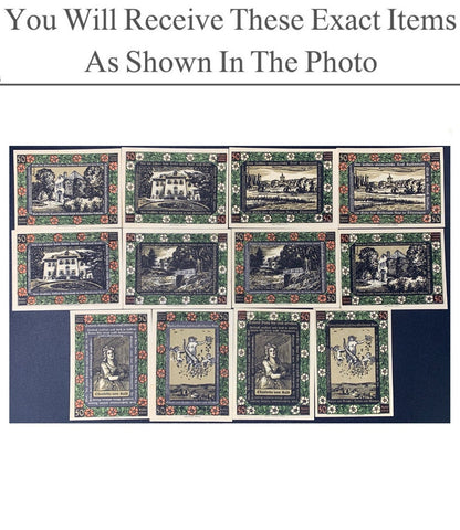 Germany Notgeld KALBSRIETH 50 Pfennig 1921 Full Set 12 pcs