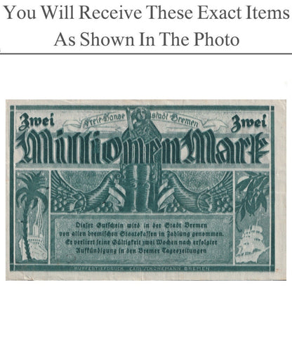 Germany Notgeld BREMEN 2 Million Mark 1923