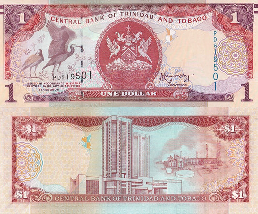 Trinidad & Tobago 1 Dollars 2006 P 46A UNC