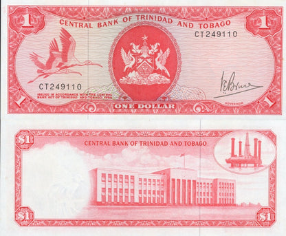 Trinidad & Tobago 1 Dollar 1964 P 30 UNC FOXING