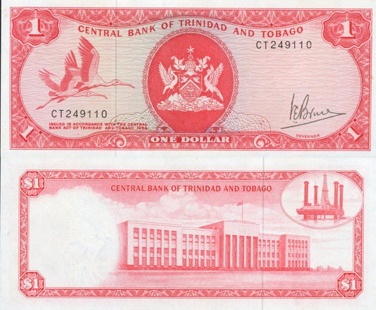 Trinidad & Tobago 1 Dollar 1964 P 30 UNC FOXING
