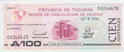 Argentina 100 Australes 1991 P S2715(1) UNC