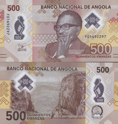 Angola 500 Kwanzas 2025 P 161 Polymer UNC