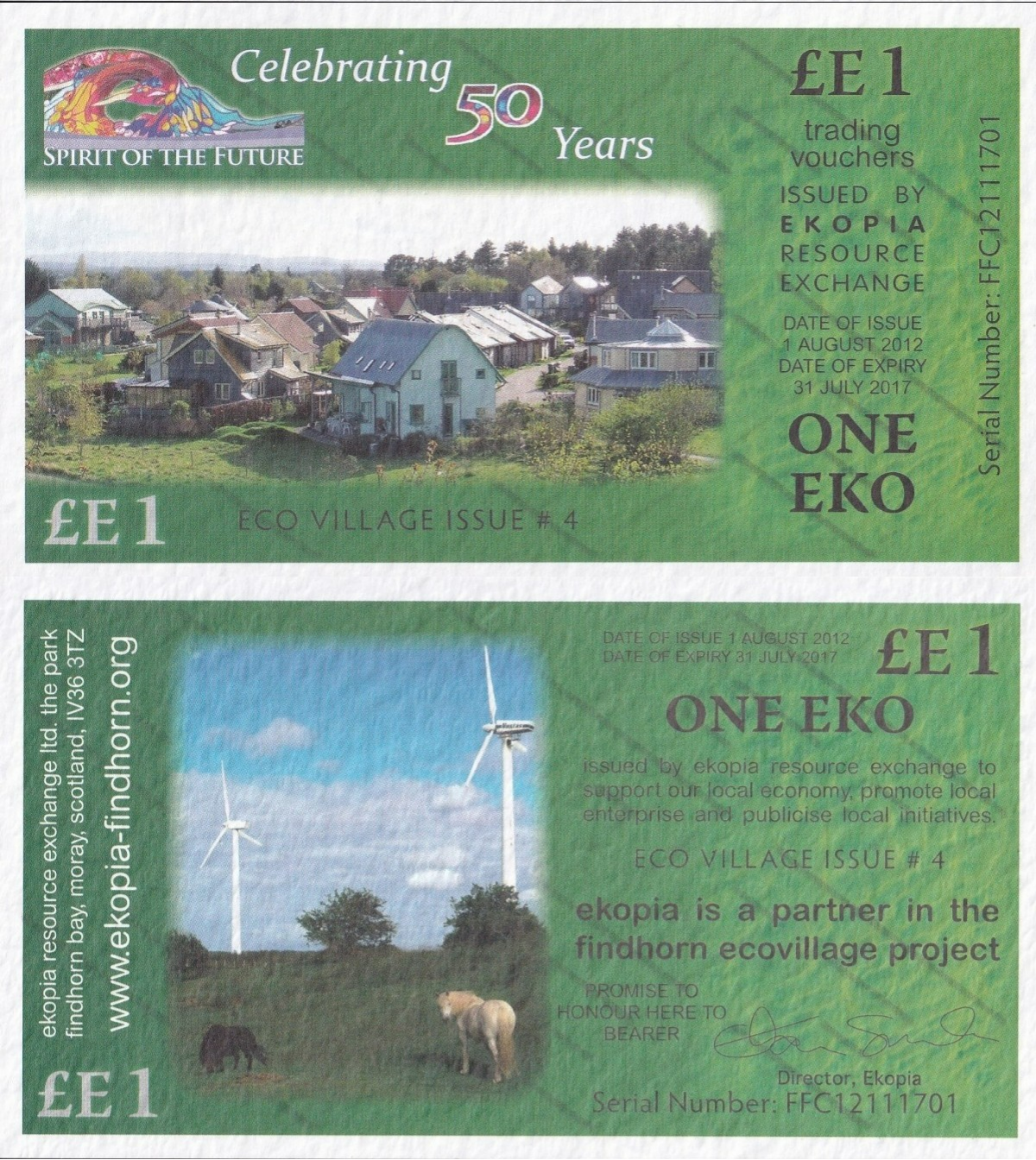 Scotland One Eko Pound 2012 Local Currency UNC