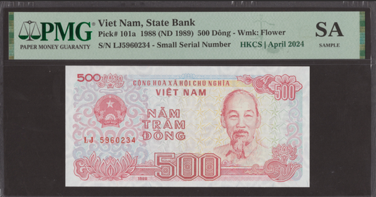 Viet Nam 500 Dong 1988 ND(1989) P 101a PMG HKCS I April 2024