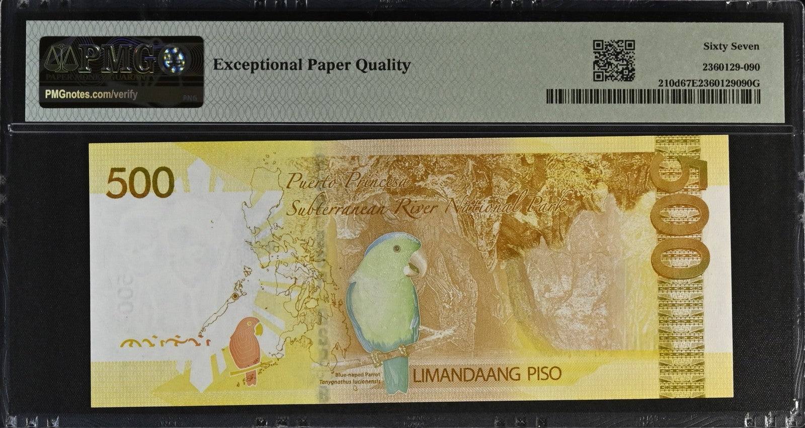 Philippines 500 Piso 2019 P 210d UNC PMG 67 EPQ SOLID 6 - 666666 TOP POP