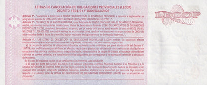 Argentina 5 Pesos 2006 P NL SERIE A UNC