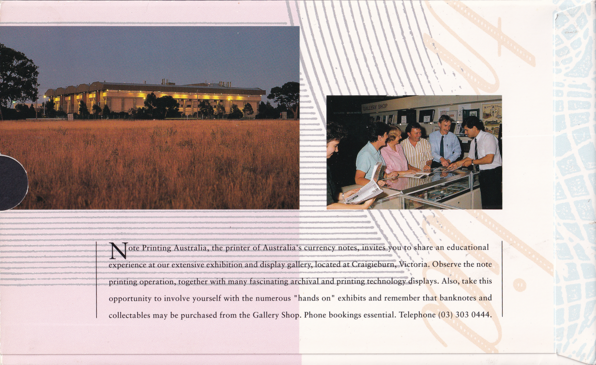 Australia 5 Dollars ND 1992 P 50a(2)  Polymer UNC AA Prefix With Folder