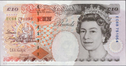 Great Britain 10 Pounds 1993 P 386 UNC