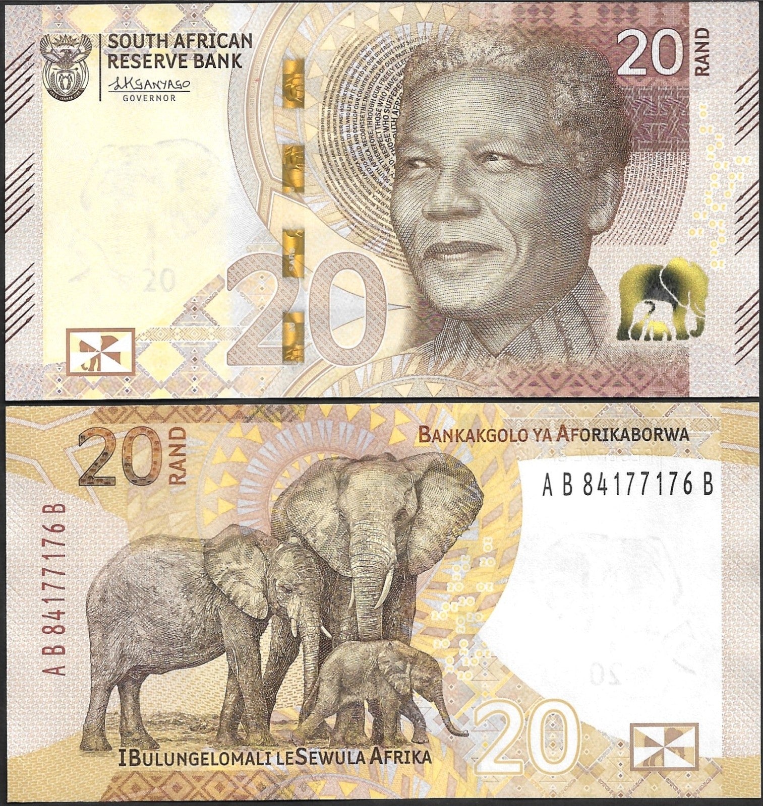 South Africa 20 Rand 2023 P 149 UNC