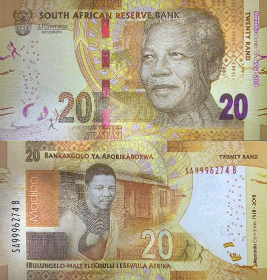South Africa 20 Rand 2018 P 144 UNC Commemorative
