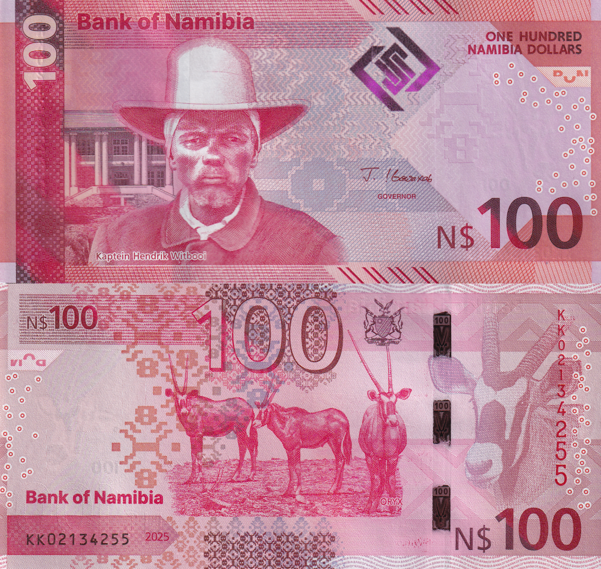 Namibia 100 Namibia Dollars 2025 P New Issue UNC