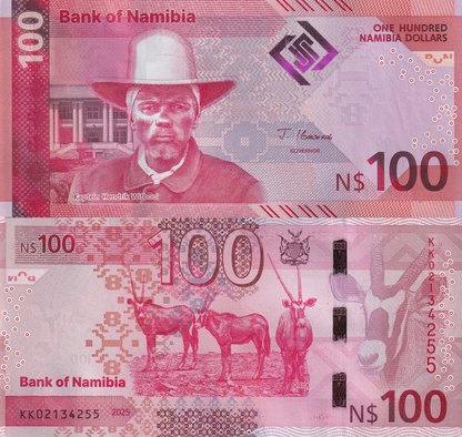 Namibia 100 Namibia Dollars 2025 P New Issue UNC