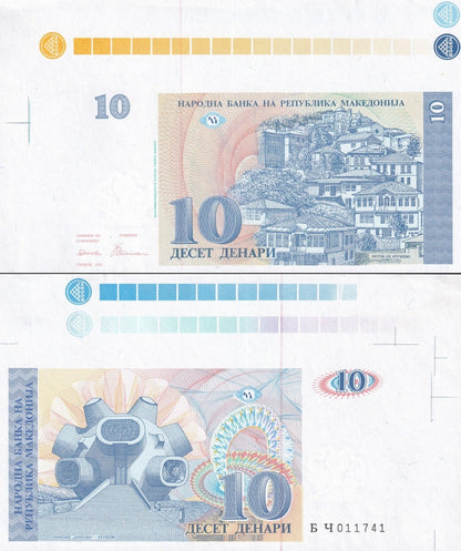 Macedonia 10 Denari 1993 P 9 UNC Extra Edge