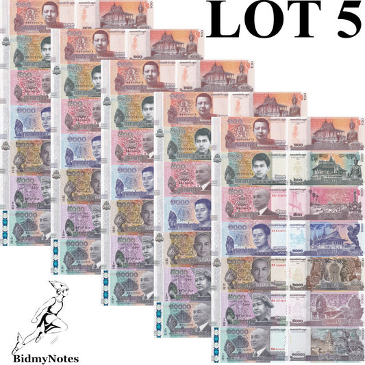 Cambodia 100-10000 Riels 2014-2022 P 65 65A 66 67 67A 68 69 UNC Set 7 pcs LOT 5