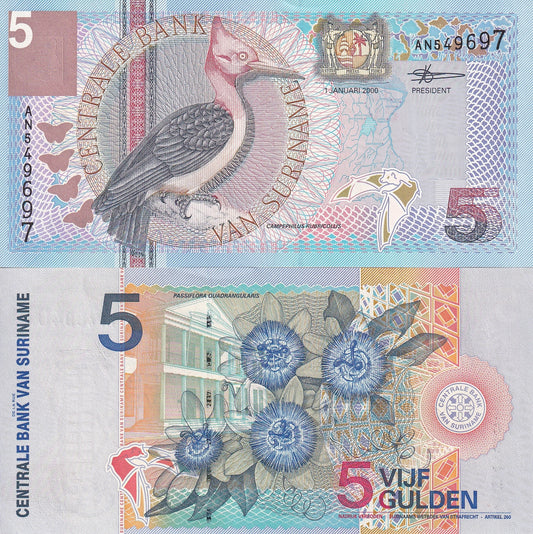 Suriname 5 Gulden 2000 P 146 UNC