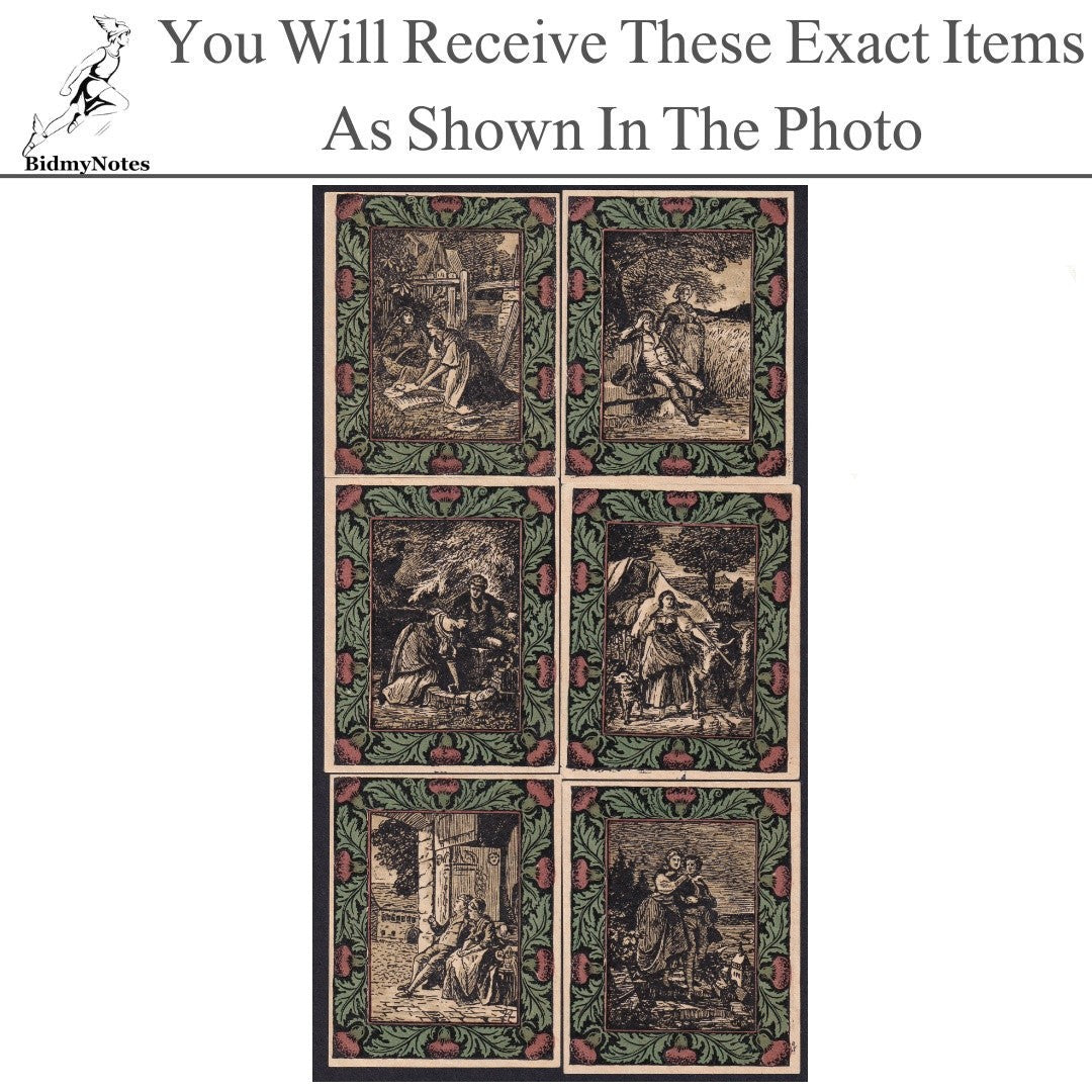 Germany Notgeld ARTERN 50 Pfennig 1921 Set 6 pcs