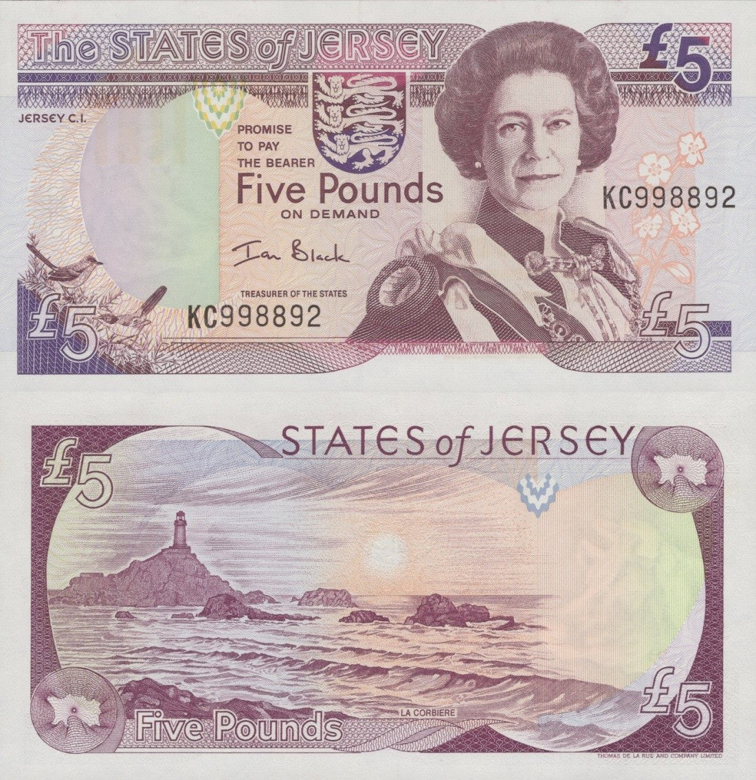 Jersey 5 Pounds ND 2000 P 27 UNC