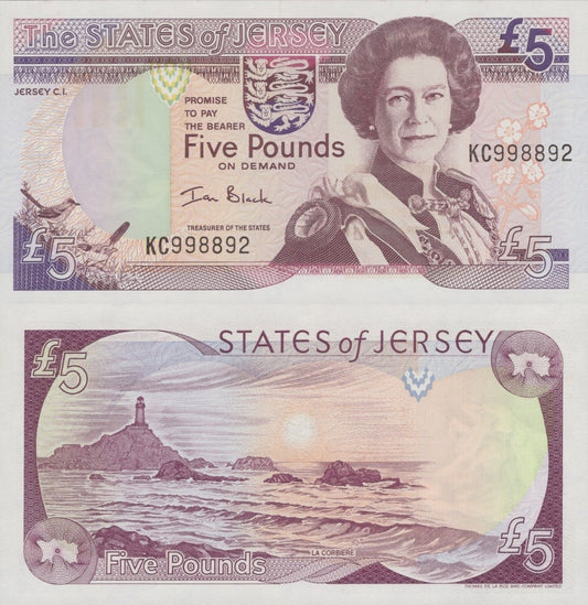 Jersey 5 Pounds ND 2000 P 27 UNC